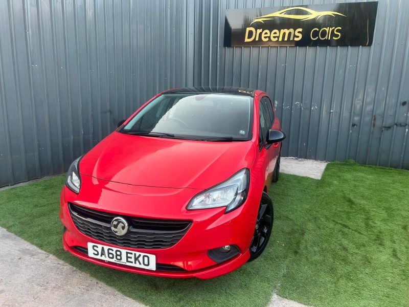 2018 Vauxhall Corsa 1.4i ecoTEC SRi VX Line Nav Black Hatchback 5dr Petrol Manual Euro 6 90 ps