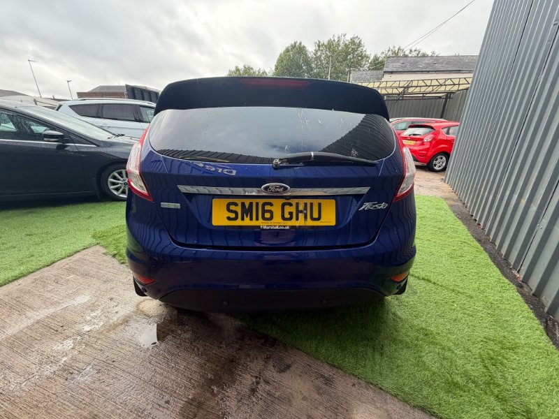 Blue Ford Fiesta 1.0T EcoBoost Titanium X Hatchback 5dr Petrol Powershift Euro 6 100 ps