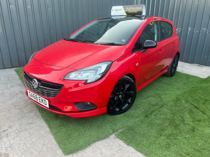 2018 Vauxhall Corsa Hatchback 1.4i ecoTEC SRi VX Line Nav Black Hatchback 5dr Petrol Manual Euro 6 90 ps
