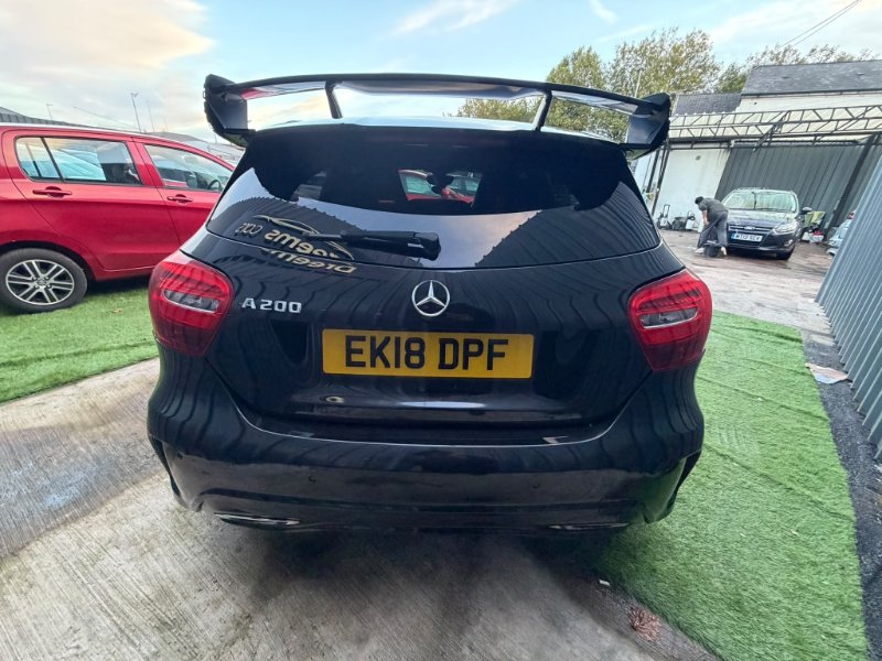 Black 2018 Mercedes-Benz A Class 1.6 A200 AMG Line Executive Hatchback 5dr Petrol 7G-DCT Euro 6 s/s 156 ps in Oldbury