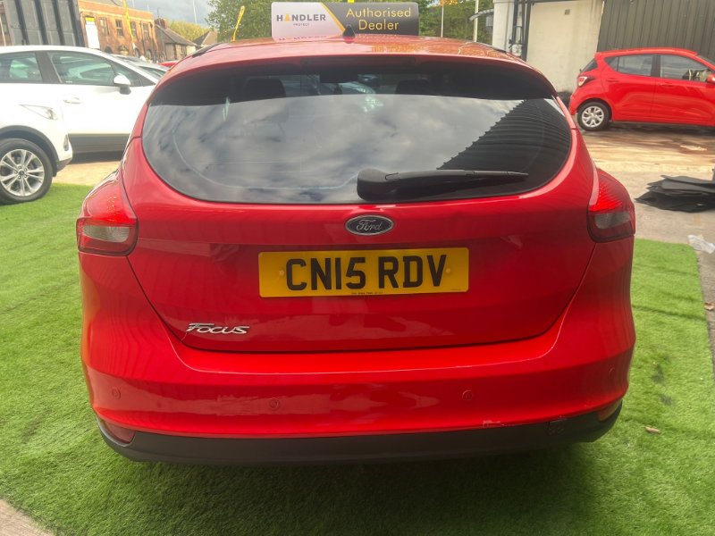 Red 2015 Ford Focus 1.6 Titanium Hatchback 5dr Petrol Powershift Euro 6 125 ps in Dreems Car Sales