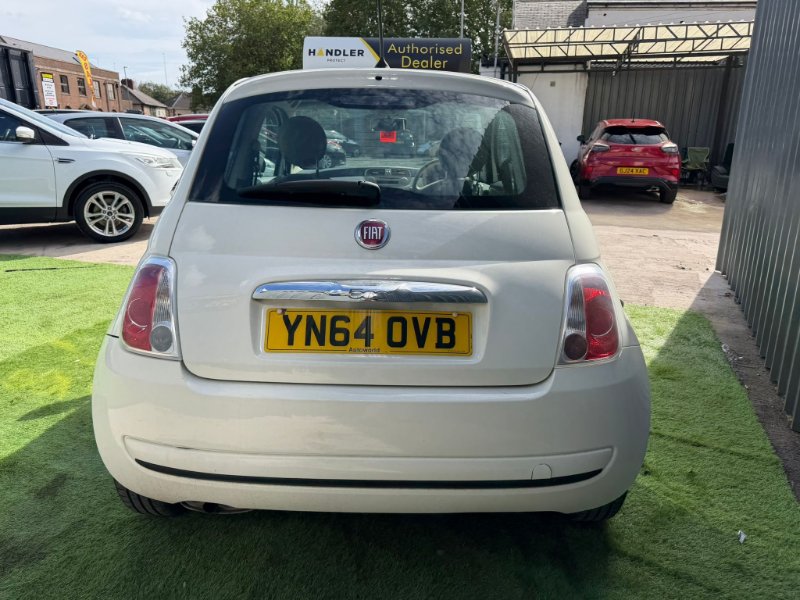 White Fiat 500 1.2 Pop Hatchback 3dr Petrol Manual Euro 6 s/s 69 bhp