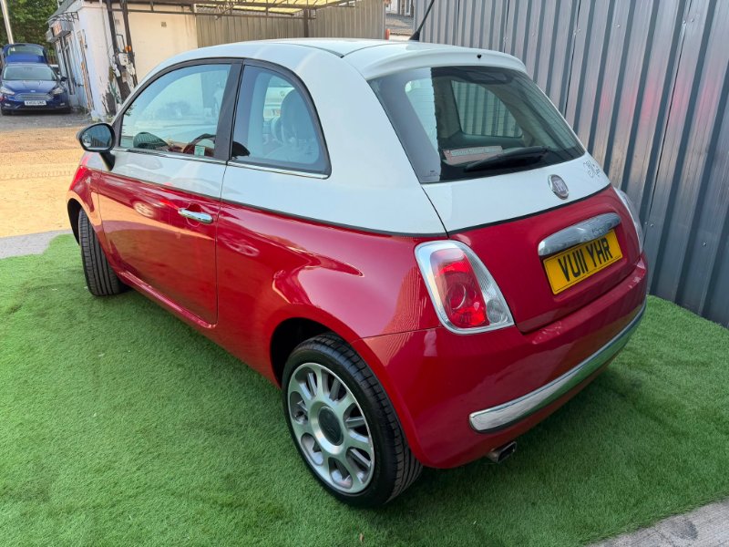 White Fiat 500 1.2 Pop Hatchback 3dr Petrol Manual Euro 5 s/s 69 bhp