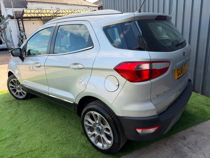 Silver Ford Ecosport 1.0T EcoBoost Titanium SUV 5dr Petrol Auto Euro 6 s/s 125 ps